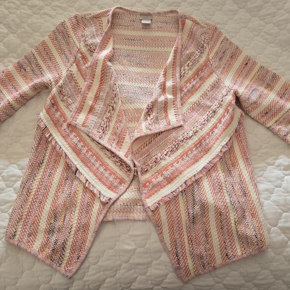 Chico's Women's Multicolor Striped Jacket